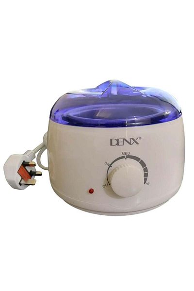 Denx سخان شمع لإزالة الشعر 500 مل أبيض/أزرق