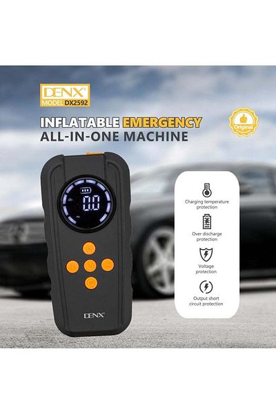 Denx DX2592 - منفاخ إطارات طوارئ متعدد الأغراض