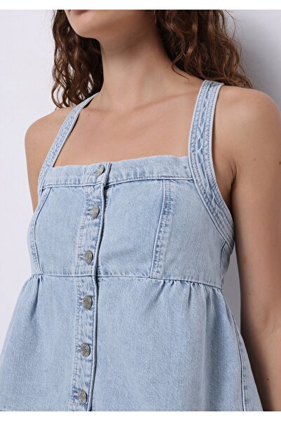 Colin's Regular Fit Kadın Mavi Gömlek