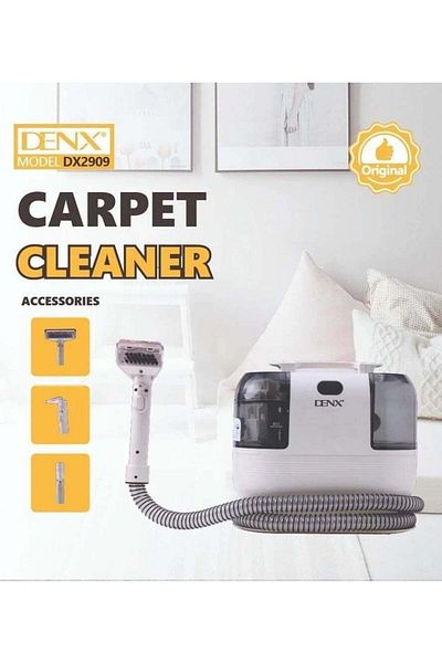 Denx منظف السجاد والمفروشات الاحترافي العميق مع ملحقات متعددة الأسطح