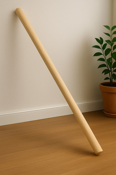 akmwoodtools 190cm Uzun 30mm Kalın Ahşap Pürüzsüz Yuvarlak Çubuk, Çok Amaçlı,...