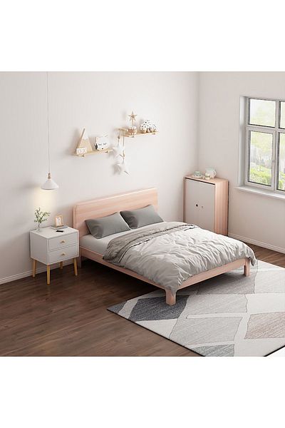 AnneFish 45*35*60cm Nightstand Bedside Table Nightstands End Coffee Table Open Storage Shelf for Bedrooms