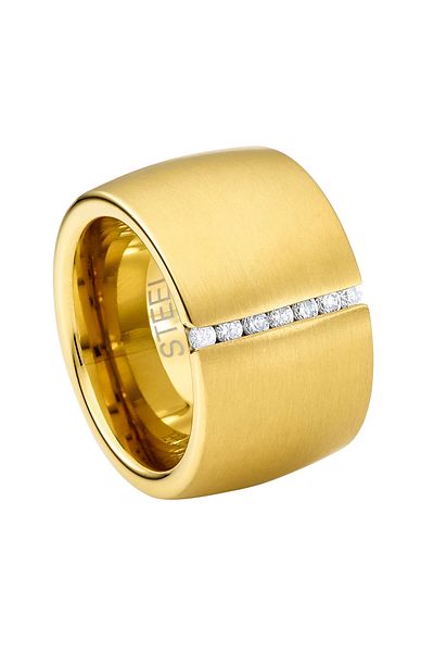 Heideman Ring Lines Goldfarben Elegant