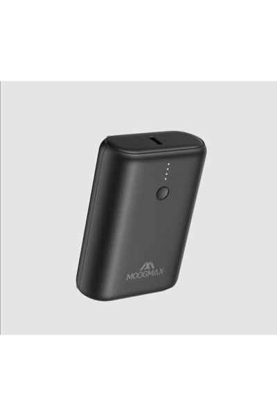 MOOGMAX Moog Max 10000mAh Power Bank with Dual USB and USB-C Outputs, 20W Fast Charging, Black