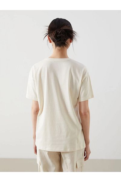 LC Waikiki Γυναικείο φλοράλ μπλουζάκι Crew Neck