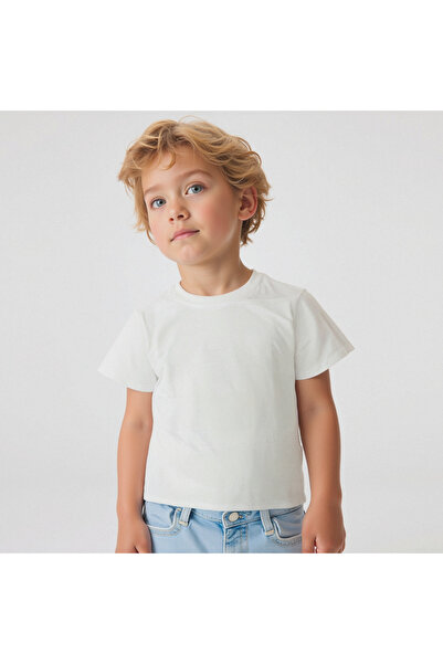 BY-GRİ تي شيرت نادل بأكمام قصيرة باللون الرمادي العادي