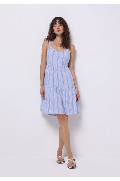 Colin's Regular Fit Women's Blue Dress