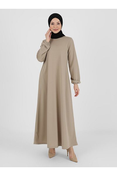Sayın Tesettür Φόρεμα Livaldi Mink-Making Hijab - Απλό σχέδιο