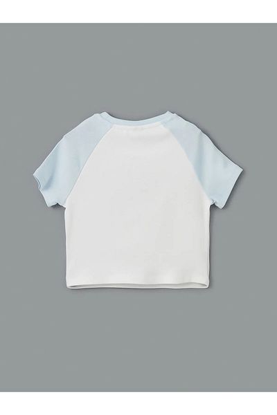 LC Waikiki Tricou Crop pentru fetiță cu gât crew