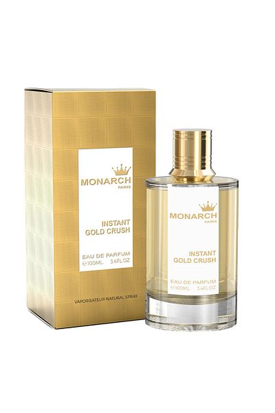 Milestone Parfum unisex Monarch Intense Gold Crush, 100 ml, miros de citrice, nota de trandafir