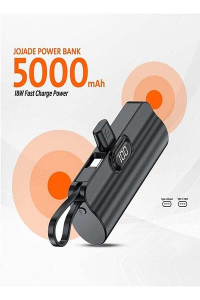 Denx شاحن باور بانك صغير مع منافذ متعددة يدعم الشحن السريع | 5000 مللي أمبير | DX412