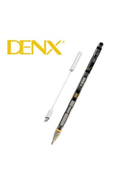Denx قلم iPad مع شاحن Type-C للرسم والكتابة مع إمالة حقيقية وحساسية للضغط
