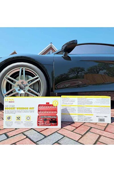 Denx Dinex 46-Piece Wrench Set With Reversible Wrench And Rotary Knob