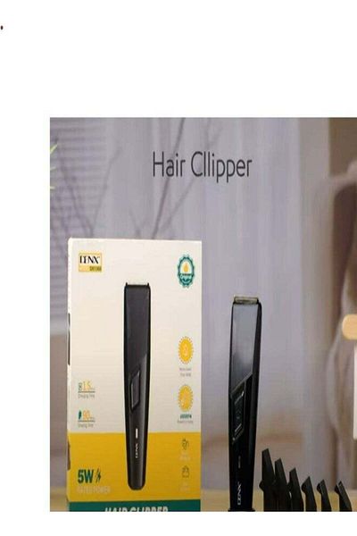 Denx ماكينة قص الشعر DX1360، وقت عمل 90 دقيقة، لون أسود