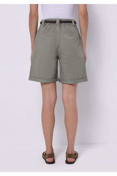 Colin's Slim Fit High Waist Straight Women's Green Shorts