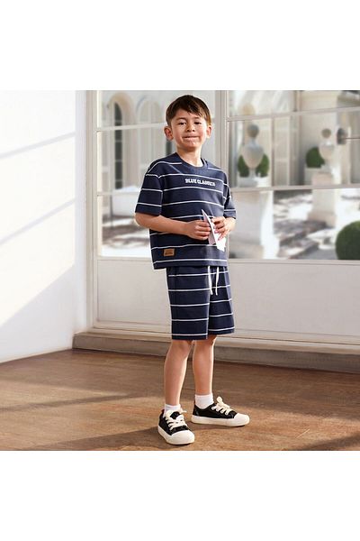 Giordano شورت بخصر مطاطي للصغار