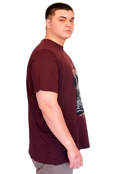 ModeXL Mode XL Large Size Men's T-Shirt Crew Neck Chill Out Printed U25008 Mürüdm