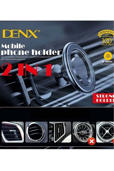 Denx حامل مغناطيسي MagSafe، حامل هاتف للسيارة 2 في 1، دوران 360 درجة