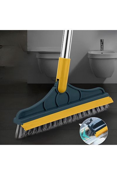 EVİMA Self squeegee cleaning brush with brush for bathroom kitchen and hard floor