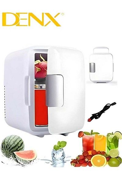 Denx Compact And Portable Refrigerator, 8 Liter Capacity, Low-Noise Refrigerator For Storing Hot and Cold