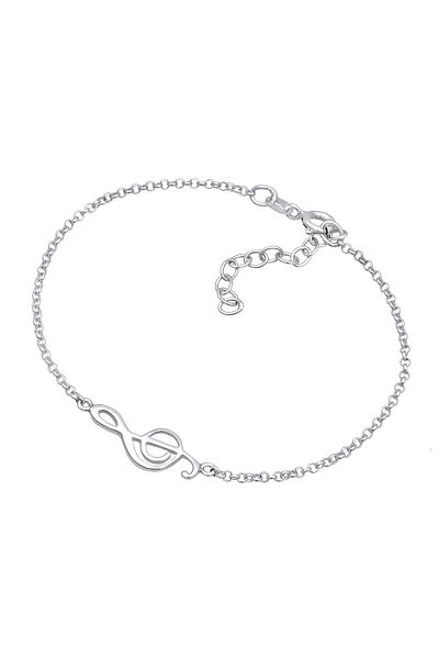 ELLI Brățară de damă cu notă muzicală Clef Trend din argint 925
