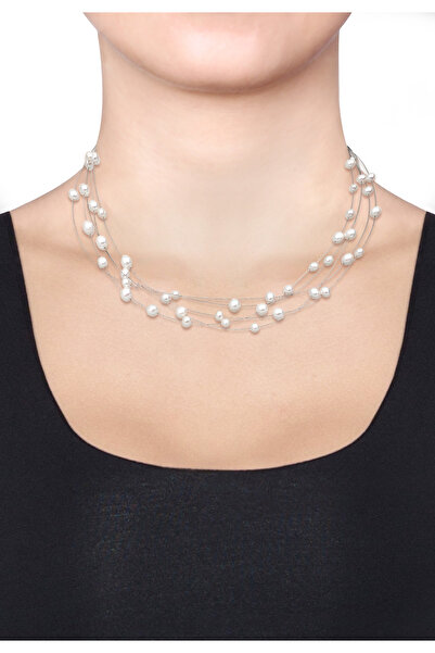 ELLI Náhrdelník ze stříbra 925 s perlou sladké vody