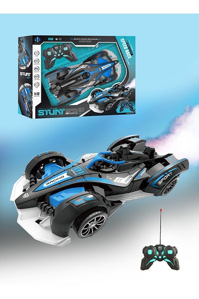 JUNLIDA 1:12 Remote Control Drift Vehicle with LED Spray Effect & Rechargeable Battery