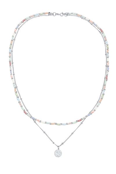 ELLI Náhrdelník Layer Náhrdelník Ženy Přívěsek destičky Nylonový řetízek 925 Sterling Silver léto / pláž 4