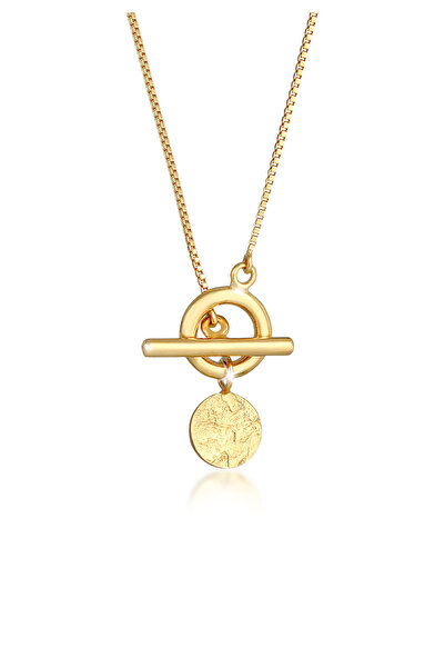 ELLI Necklace Halskette Venezianerkette Plättchen T-Bar 925 Silber