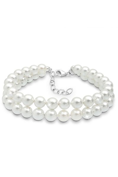 ELLI Armband Muschelperlen 925 Sterling Silber