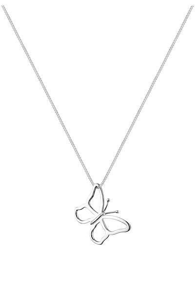 ELLI Colier Doamnă Pandantiv Fluture Filigran În Argint Sterling 925