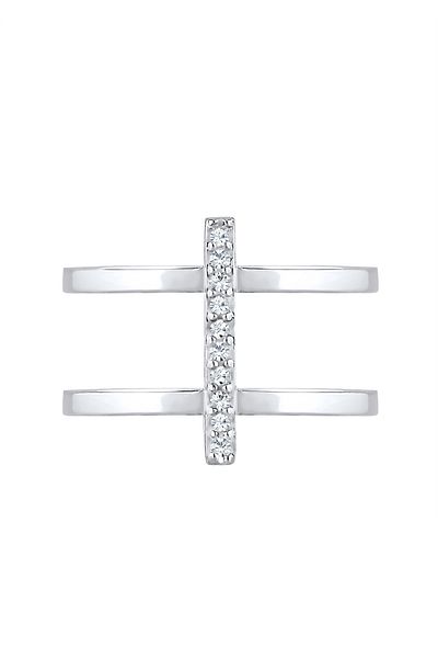 ELLI Inel Femeie Geo Cristale Argint Sterling 925