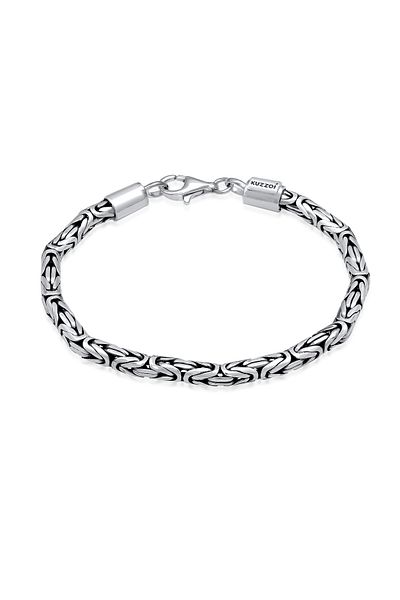 KUZZOI Armband Armband Oxidiert 925 Sterling Silber