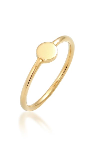 ELLI Ring Ladies Stacking Ring Platelet Geo Basic Trend Blogger In 925 Sterling Silver