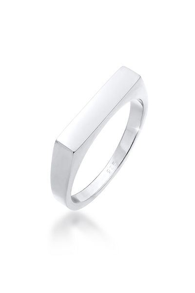 ELLI Inel Doamnă Signet Square Geo Design Basic În Argint Sterling 925