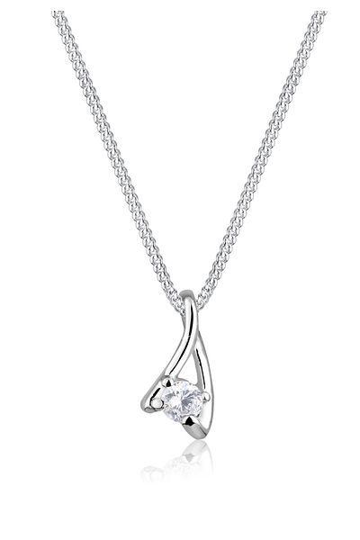 ELLI Necklace Zirkonia Klassisch 925 Silber Geschenkidee