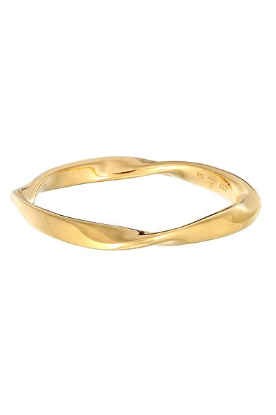 ELLI Ring Ladies Band Twisted Stack Basic In 925 Sterling Silver