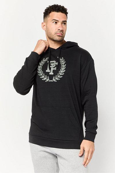 PAUL FRANK Men Long Sleeves Brand Logo Hoodie, Black