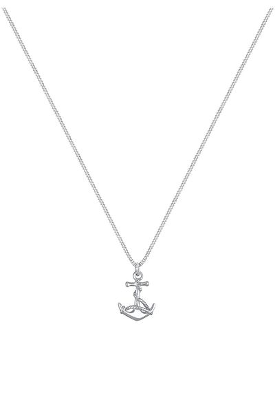 ELLI Colier Damă Ancoră Pandantiv Maritim Summer Trend Din Argint Sterling 925