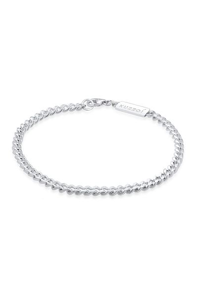 KUZZOI Armband Herren Panzerkette Massiv Basic Trend aus 925 Sterling Silber