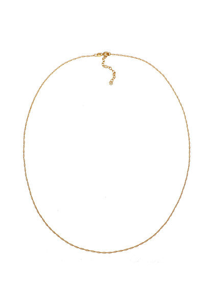 KUZZOI Pánský náhrdelník s jednoduchými články, zkroucený ze sterlingového stříbra 925