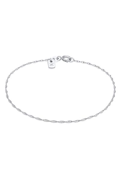 KUZZOI Pánský náramek Basic Links Twisted In 925 Sterling Silver
