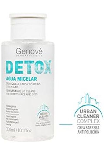 Genove جينوفي ديتوكس ماء ميسيلار لإزالة السموم، 300 مل