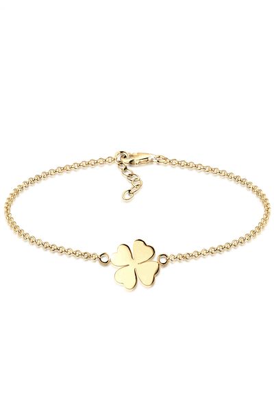 ELLI Bracelet Ladies Shamrock Symbol Lucky Charm In 925 Sterling Silver