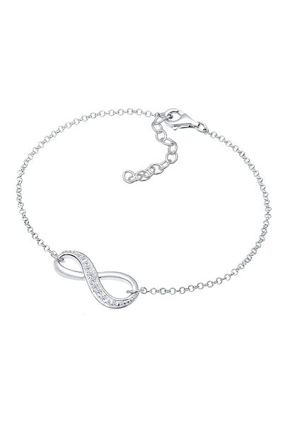 ELLI Bratara Doamna Simbol Infinit Cu Cristale De Zirconiu In Argint Sterling 925