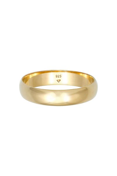 ELLI Ring Ladies Band Plain Classic In 925 Sterling Silver