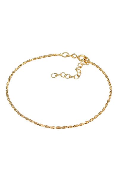 ELLI Bracelet Ladies Twisted Cord Twist Basic Trend Adjustable In 925 Sterling Silver