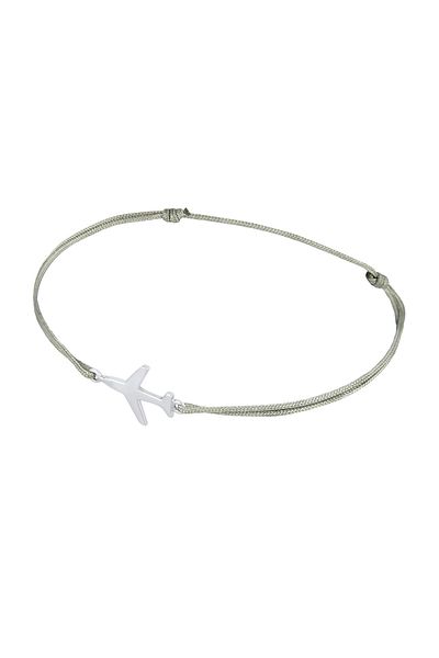 ELLI Bracelet Flugzeug Nylon Travel 925 Sterling Silber