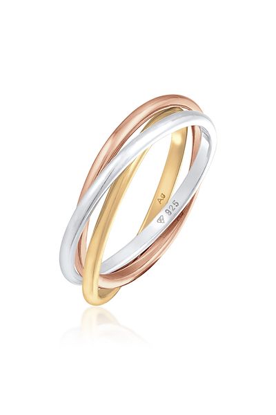 ELLI Ring Damen Wickelring Trini Look Basic Minimal Trend aus 925 Sterling Silber