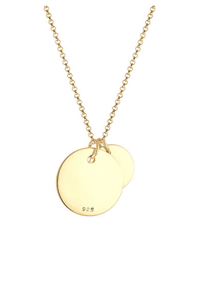 ELLI Náhrdelník Geo 925 ze sterlingového stříbra - kruhový trombocytový hrot